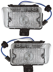 1970 Chevelle CLEAR Park Light Assemblies, PAIR