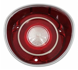 1971 Chevelle back up lamp lens (left, Malibu & Super Sport) (with trim), Each