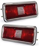 1971 - 1972 Complete Nova Tail Light Housing and Lens Assembly, PAIR