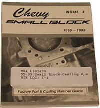 1955 - 1999 Chevelle - Small Block, Casting Numbers, over 40 years of Small Block Casting Numbers, Blocks, Heads, Intakes and Exhausts.  94 pages