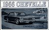 1966 Chevelle Owners Manual