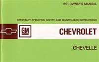 1971 Chevelle Owners Manual