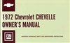 1972 Chevelle Glove Box Owners Manual