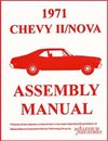1971 Nova Chevy II Factory Instruction Assembly Manual