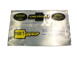 1969 - 1972 Chevelle Owners Manual Bag