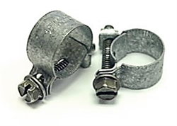 1967 - 1972 Power Steering Return Hose Clamps Set, Screw Type, Pair