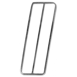 1968 - 1972 Chevelle Pedal Pad Trim, Fuel Gas, Stainless Steel