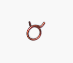 1964 - 1968 Chevelle Heater Hose Clamp, Wire Ring Pinch Style, Red, 3/4 Inch, Each