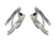 1965 - 1967 Chevelle Hood Hinges Set, Show Quality Chrome Plated, Pair LH and RH