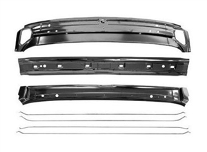 1970 - 1972 Chevelle Inner Roof Panel Metal Braces Set, 7 Pieces