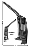 1966 - 1967 Chevelle Door Hinge Frame and A Pillar Assembly, RH