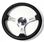 1969 - 1972 Chevelle or Nova Custom Black Leather Wrapped Steering Wheel Kit