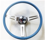 1967 - 1972 Chevelle and Nova BLUE Comfort Grip Steering Wheel Kit