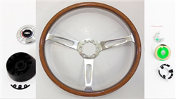 1967 - 1972 Custom Genuine Wood Steering Wheel Kit