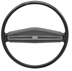 1966 - 1972 Chevelle Steering Wheel Kit, Comfort Grip, Black, 14 Inch