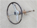 1967 Chevelle Steering Column with SS Steering Wheel, Original GM Used