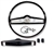 1969 - 1970 Nova  Steering Wheel Kit, Standard, Black with Black Shroud