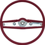 1969 - 1970 Nova Steering Wheel, Standard, Red, 3939733