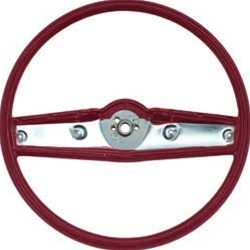1969 - 1970 Nova Steering Wheel, Standard, Red, 3939733