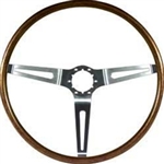 1967 - 1968 Chevelle / Nova Steering Wheel, Walnut Woodgrain, 9746195
