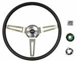 1968 - 1972 Nova NK1 Large Comfort Grip Steering Wheel Kit, Black