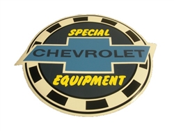 Chevrolet Special Equipment Window Sticker, 6 Inch Diameter