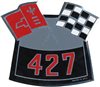 427 Crossed Flags Air Cleaner Breather Decal