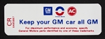 1970 - 1971 Air Cleaner Service Instructions Decal, 350 270hp CR