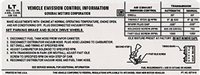 1972 Tune-Up Label (402-4, Automatic Transmission/Manual Transmission) (US) (LT)