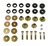 1968 - 1974 Nova Polyurethane Body Mount Bushing Set with Steel Sleeves, Hardware Included, BLACK