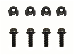 1966 - 1972 Chevelle Front Lower Shock Mounting Bolts and Clips Set