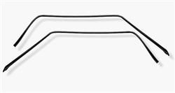 1969 - 1972 Chevelle Roofrail Rubber Weatherstrips, Pair