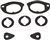 1964 - 1972 Chevelle Door Handle and Lock Cylinder Gaskets, Set