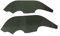 1968 Nova Inner Fender A Arm Flaps Seals, Pair