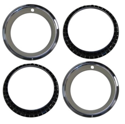 14 X 7 Wheel Trim Rings Set, Rally Wheel Style, Set Of 4