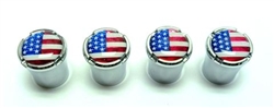 American Flag Wheel Valve Stem Caps