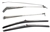 1968 - 1972 Chevelle Stainless Steel POLISHED FINISH Windshield Wiper Arms and Blades, Set