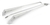 1968 - 1972 Chevelle BRUSHED Finish Windshield Wiper Arms, Concealed