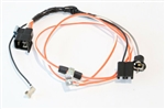 1967 Chevelle Manual Transmission Main Console Wiring Harness, Used With Console Extension Wire