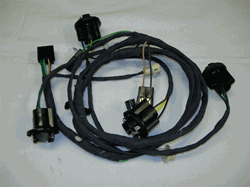 1968 Nova Rear Body Tail Light Wiring Harness, With Under Dash Courtesy Lights