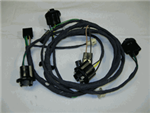 1972 Nova Rear Body Tail Light Wiring Harness, LEFT HAND With Seat Belt Warning Wire