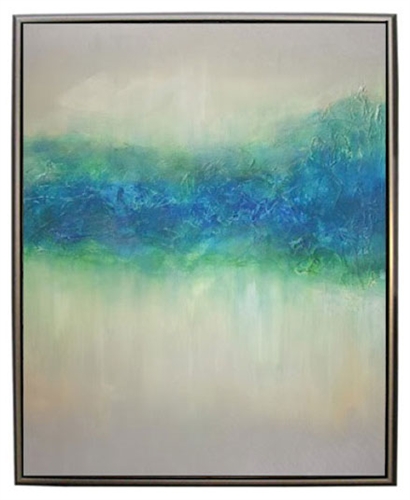Neptune  Modern Art  with Silver Floating Frame available at Modern Home 2 Go
