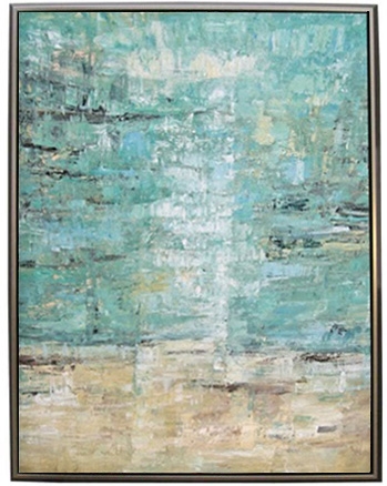 Vista ll Modern Art  with Silver Floating Frame available