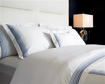 Capri Modern Bedding Blue - Duvet Set Queen available at MH2G Stores
