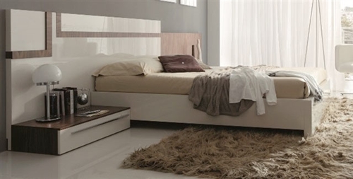 A beautiful contemporary bed with internal storage under the mattress