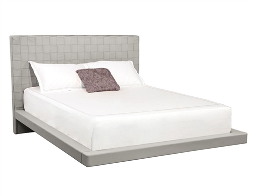 Contemporary floor level bed with comfortable backboard at MH2G