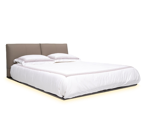 Cosira Modern Floating Bed with Lights  - Queen