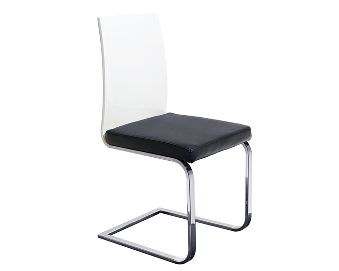 Forano Modern Dining Chair in Black and White