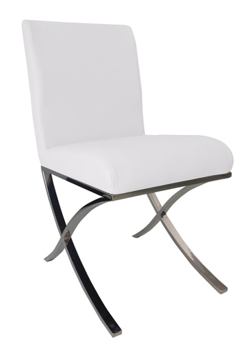 Ruffano Modern Dining Chair in White