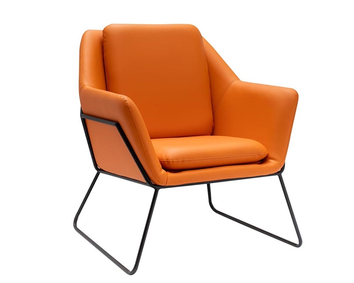 Mazara Modern  Lounge Chair Orange